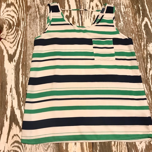 PRICE DROP NWOT PINK OWL GREEN AND NAVY TANK SIZE LARGE - Picture 1 of 6